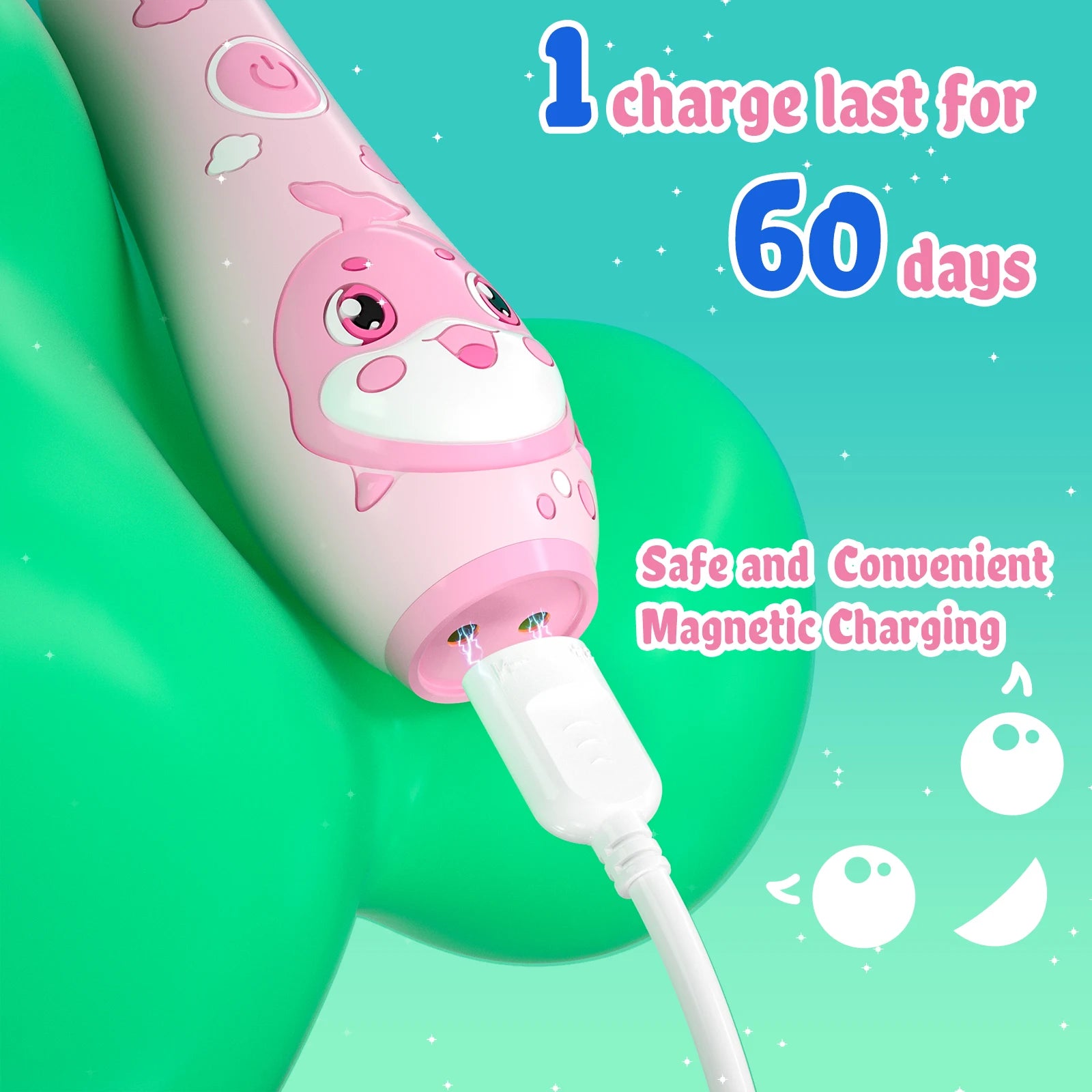 Kids Dolphin Sonic Electric Toothbrush