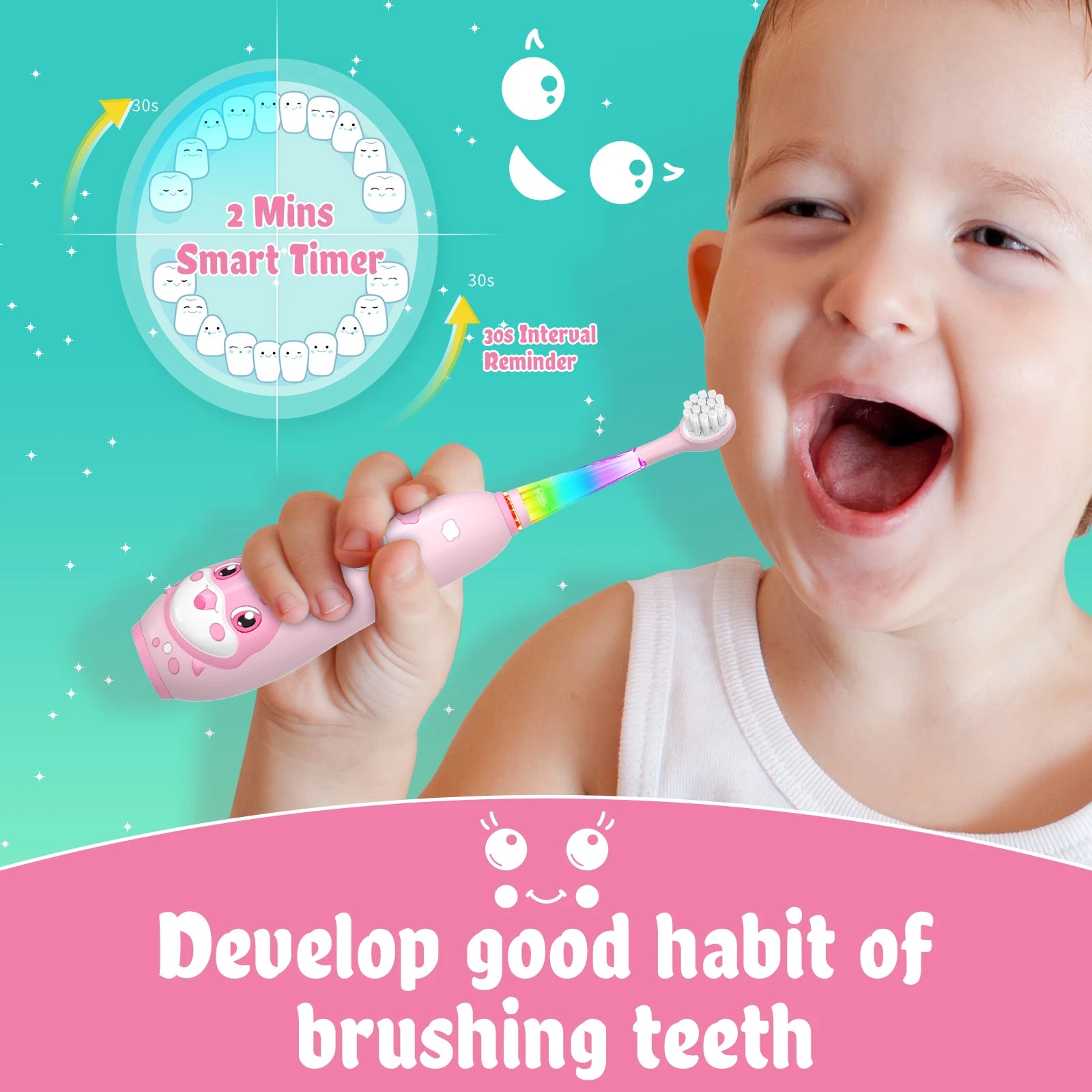 Kids Dolphin Sonic Electric Toothbrush