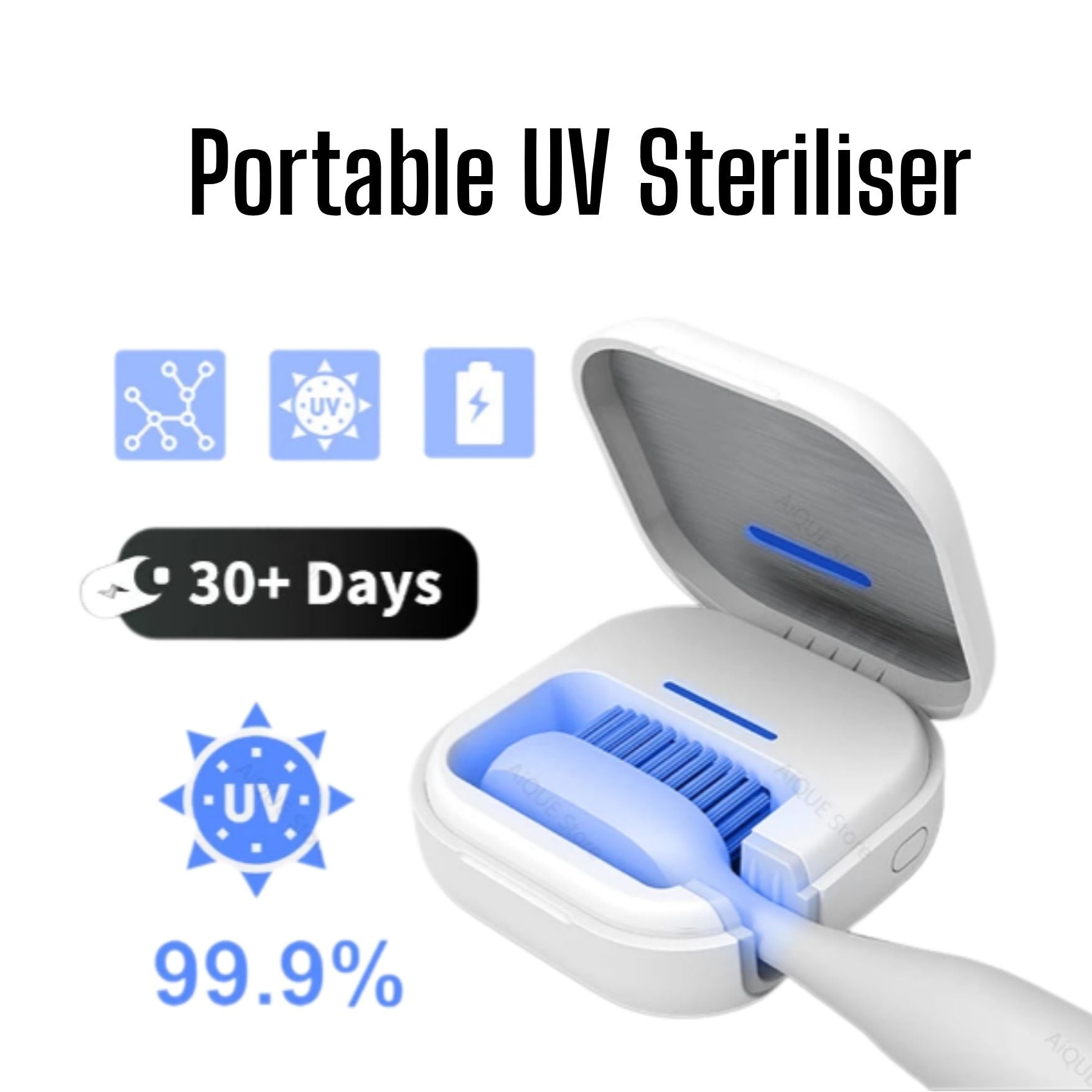 Mini Portable Rechargable UV Toothbrush Steriliser