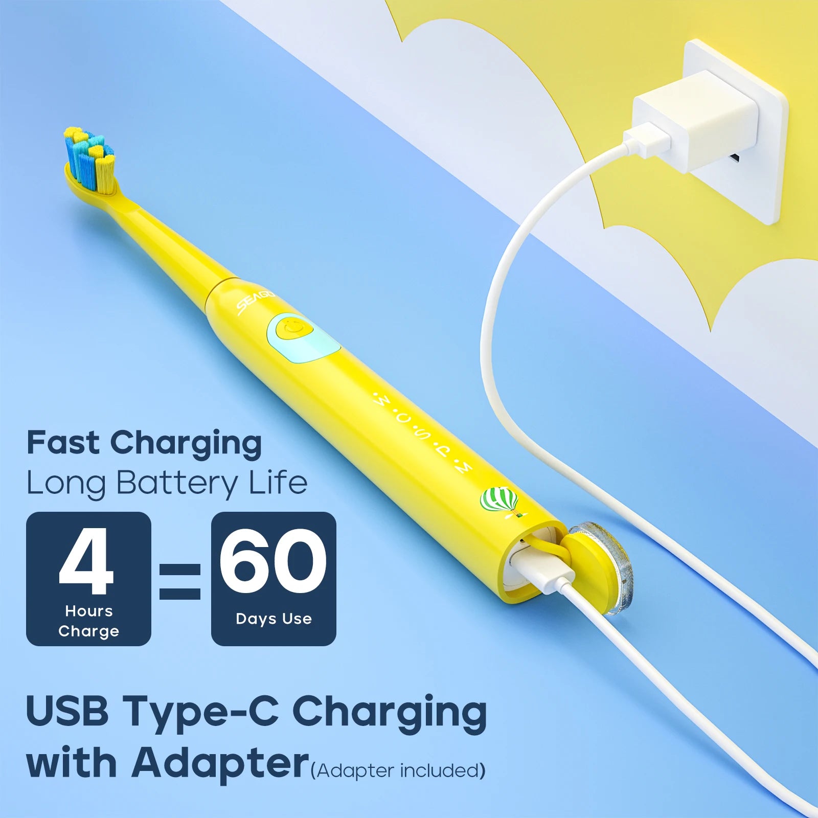 Smile Seago Kids Sonic Electric Toothbrush